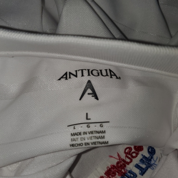 NWT Antigua large men's white golf polo. Ladies Titans Tire Challenge. - Picture 4 of 10